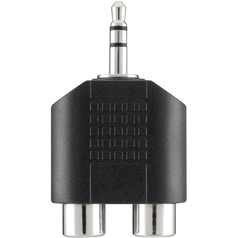 Foto van Belkin f3y120bf jackplug / cinch audio y-adapter [1x jackplug male 3,5 mm - 2x cinch-koppeling] zwart