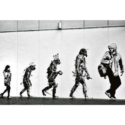 Foto van Wizard+genius street art evolution vlies fotobehang 384x260cm 8-banen