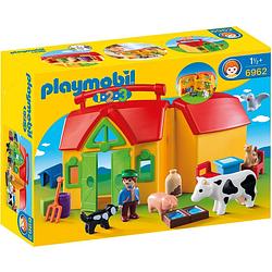 Foto van Playmobil 1.2.3 meeneemboerderij met dieren 6962