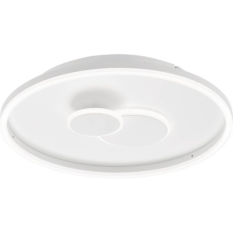 Foto van Wofi nadra 11246 led-plafondlamp voor badkamer 27 w warmwit wit