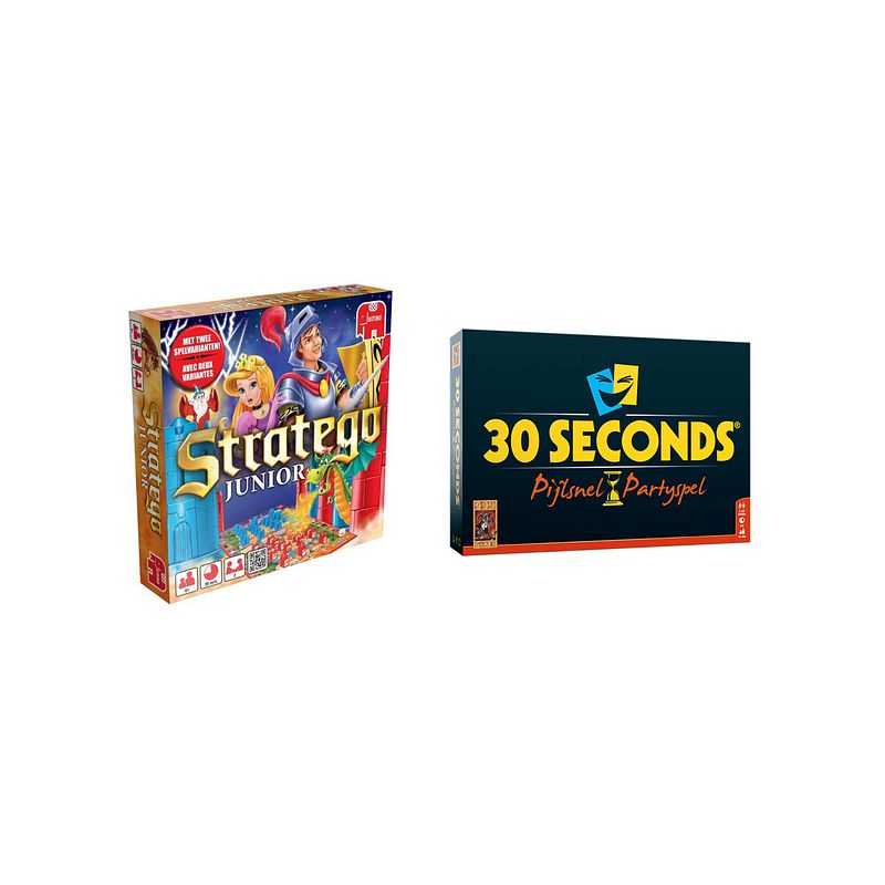 Foto van Spellenbundel - bordspel - 2 stuks - stratego junior & 30seconds