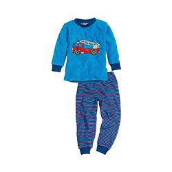 Foto van Playshoes pyjama brandweer blauw jongens maat 86