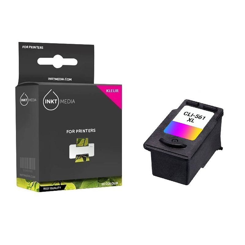 Foto van Inktmedia® - inktcartridge - geschikt voor canon cl-561xxl inktcartridge kleur hoge capaciteit - cartridge met inkt