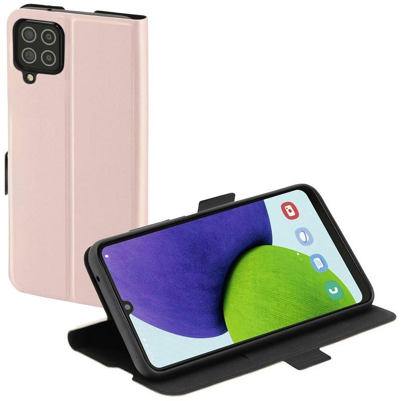 Foto van Hama single2.0 booklet samsung galaxy a22 roze