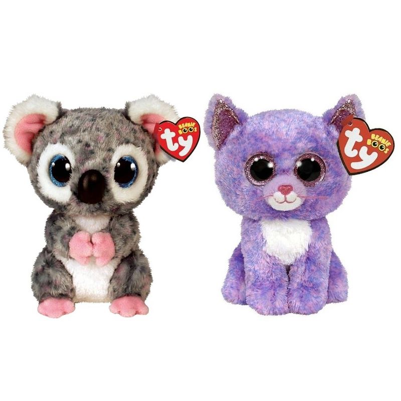 Foto van Ty - knuffel - beanie boo's - karli koala & cassidy cat