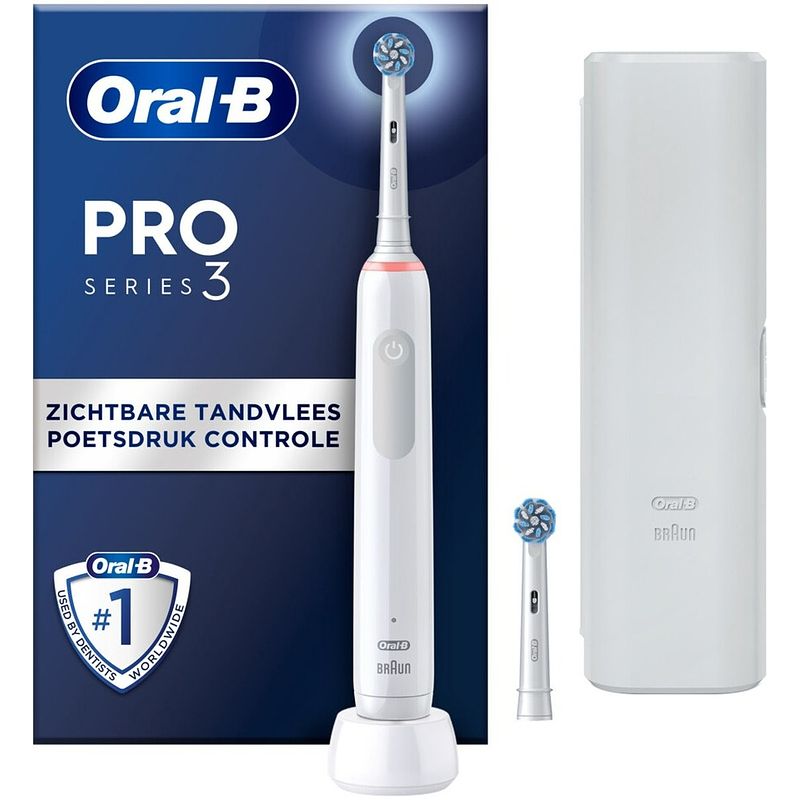 Foto van Oral b pro3500 tandenborstel wit