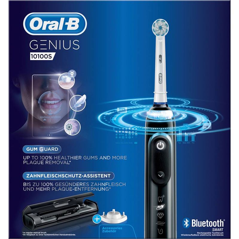 Foto van Oral-b 10100s black 10100s black elektrische tandenborstel roterend / oscillerend / pulserend zwart