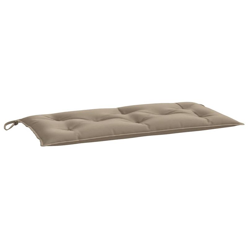 Foto van The living store tuinbankkussen - oxford stof - 100 x 50 x 7 cm - taupe - waterafstotend