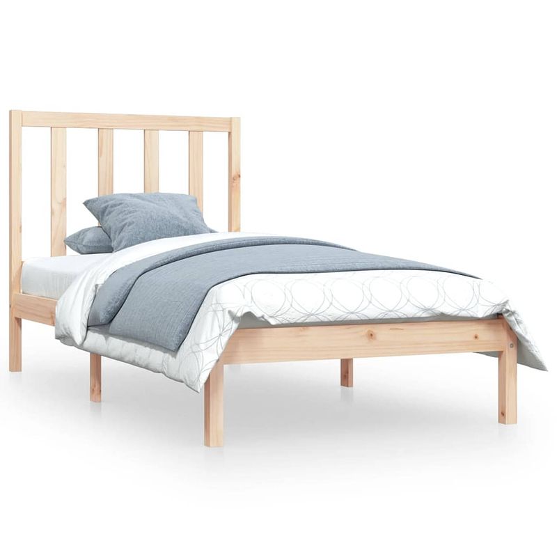 Foto van The living store bedframe grenenhout - naam - bedframes - 205.5 x 105.5 x 100 cm - onbehandeld