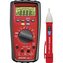 Foto van Benning 044085-set multimeter digitaal cat iii 1000 v, cat iv 600 v weergave (counts): 6000