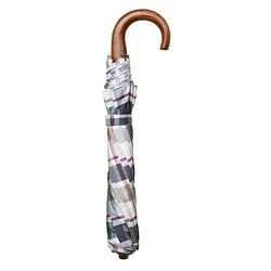 Foto van Classic canes opvouwbare paraplu - houten handvat - ruitmotief - doorsnede polyester doek 105 cm