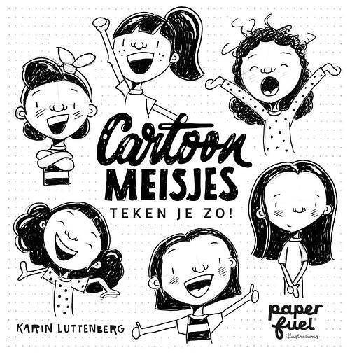 Foto van Cartoonmeisjes teken je zo! - karin luttenberg - paperback (9789078053156)