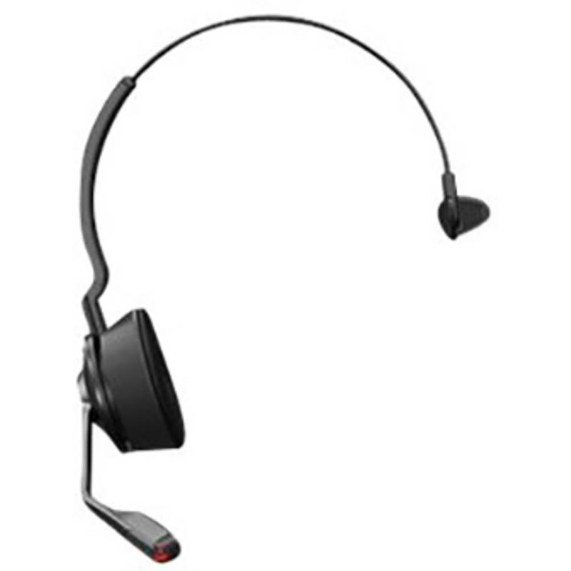 Foto van Jabra engage 55 on ear headset dect telefoon mono zwart volumeregeling, microfoon uitschakelbaar (mute), mono