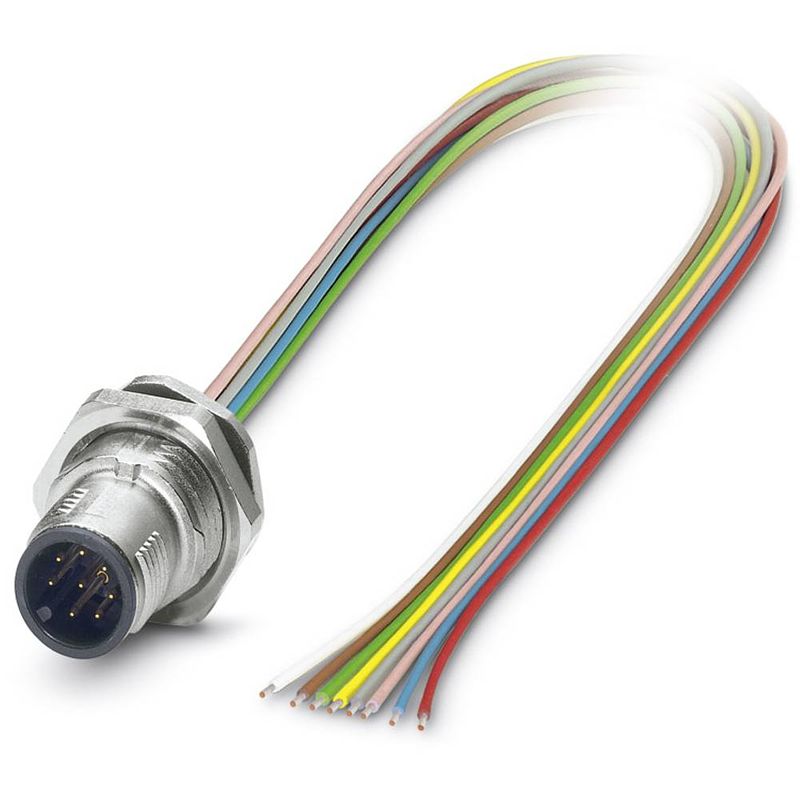 Foto van Phoenix contact 1542716 sensor/actuator steekconnector m12 aantal polen: 8 stekker, inbouw 0.50 m 1 stuk(s)