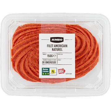 Foto van 2 voor € 4,50 | jumbo filet americain naturel 150g aanbieding bij jumbo