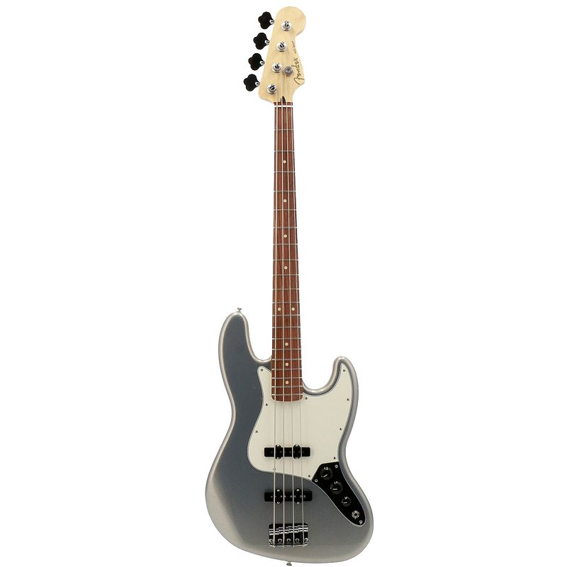 Foto van Fender player jazz bass silver pf