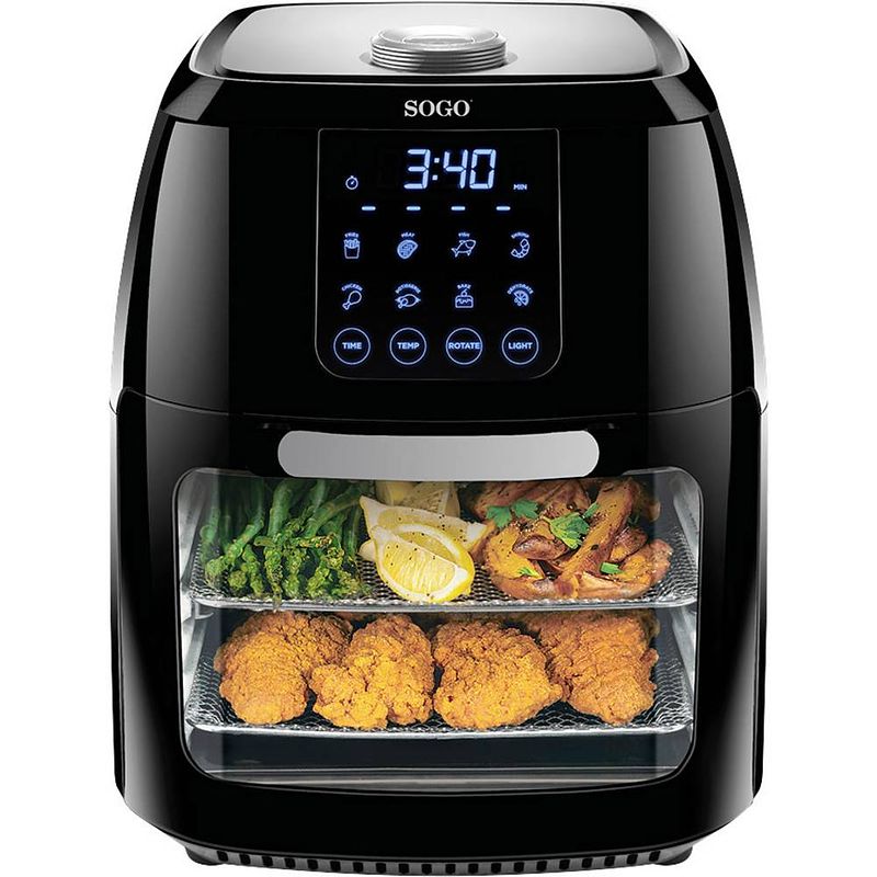 Foto van Sogo human technology 1800 airfryer 1800 w zwart