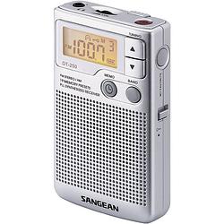 Foto van Sangean pocket 250 zakradio vhf (fm), am zilver