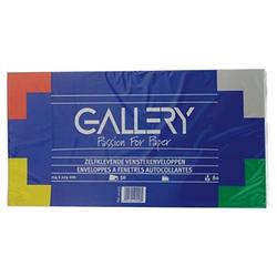 Foto van Gallery enveloppen ft 114 x 229 mm, met venster rechts, stripsluiting, pak van 50 stuks