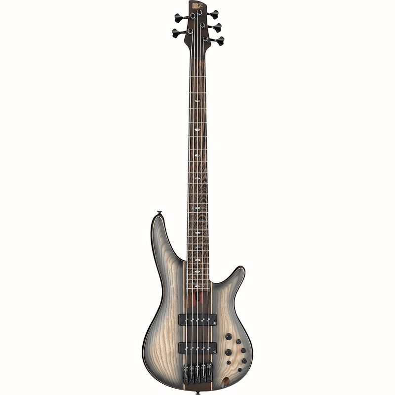 Foto van Ibanez premium sr1345b-dwf dual shadow burst flat 5-snarige elektrische basgitaar