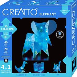 Foto van Kosmos knutselset creatto olifant junior blauw 60-delig