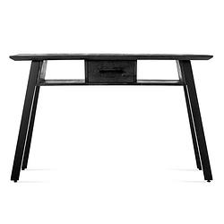 Foto van Benoa berlin 1 drawer console table black 120 cm