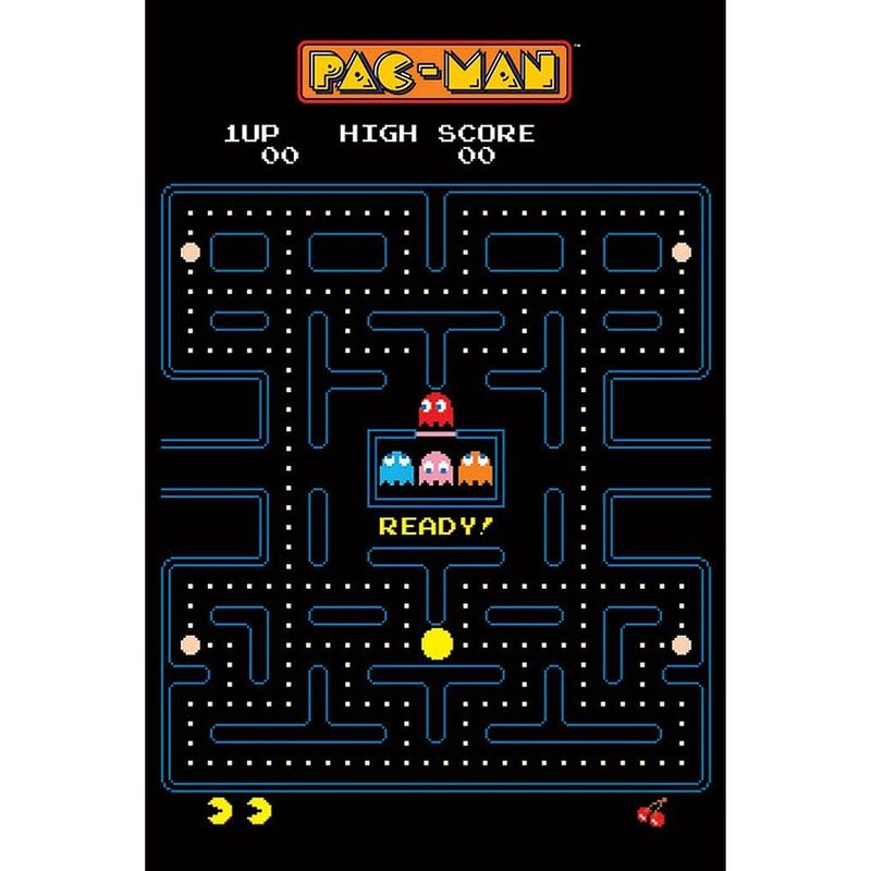 Foto van Pyramid pac-man maze poster 61x91,5cm