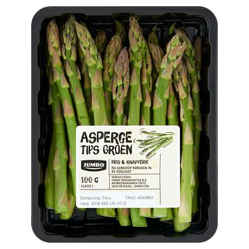 Foto van Jumbo aspergetips groen 100g