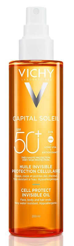 Foto van Vichy capital cell protect invisible oil spf50+