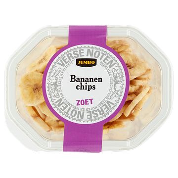 Foto van Jumbo bananenchips zoet 140g