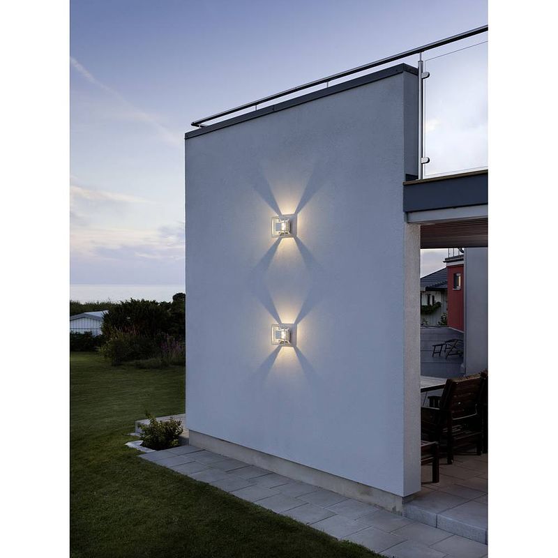 Foto van Konstsmide pescara 7989-250 led-buitenlamp (wand) led led vast ingebouwd 3 w wit