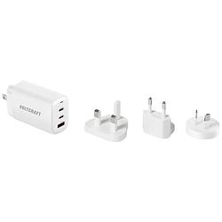 Foto van Voltcraft usb-ladegerät vc-13729645 reislader 3.25 a 3 x usb-a, usb-c binnen usb power delivery (usb-pd), met adapter voor europa, met adapter voor verenigd