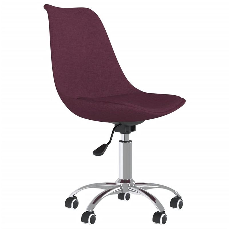 Foto van The living store draaibare eetkamerstoelen - paars - 48 x 58 cm - comfortabel en stabiel