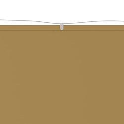 Foto van The living store balkonscherm - beige - 180 x 600 cm - oxford stof