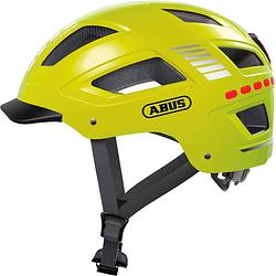 Foto van Abus helm hyban 2.0 led signal yellow m 52-58cm