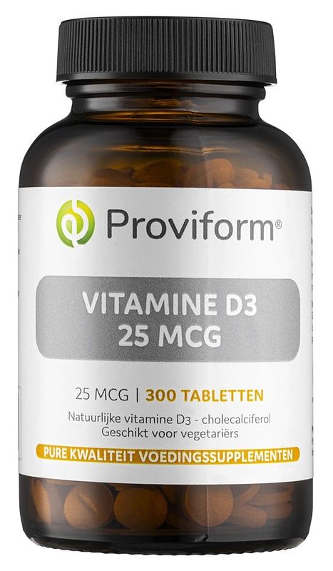 Foto van Proviform vitamine d3 25mcg tabletten