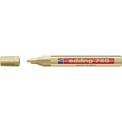 Foto van Edding 4-750053 edding 750 paint marker lakmarker goud 2 mm, 4 mm 1 stuks/pack