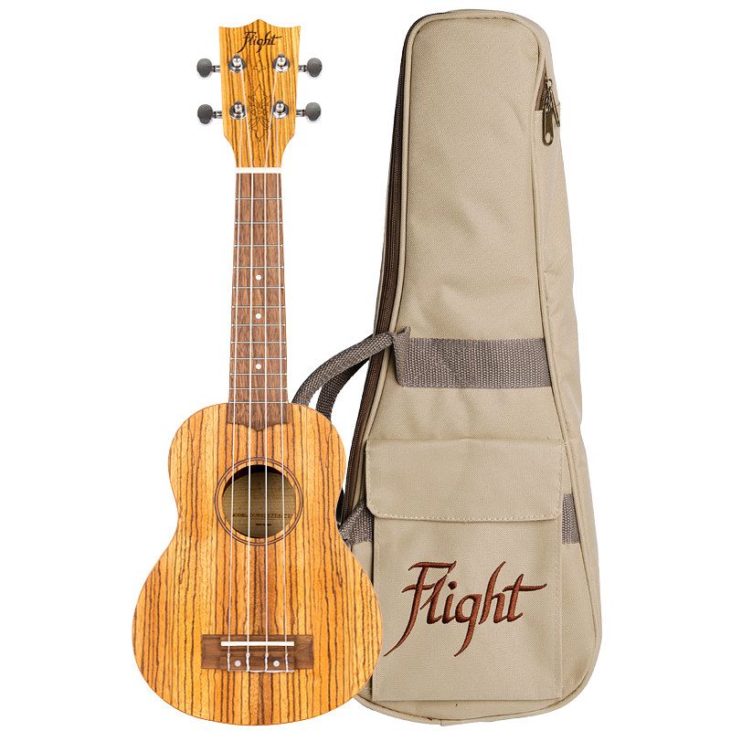 Foto van Flight designer series dus322 zeb/zeb sopraan ukelele met gigbag