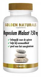 Foto van Golden naturals magnesium malaat 150mg tabletten