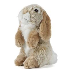 Foto van Living nature knuffel brown sitting lop eared rabbit 21 cm