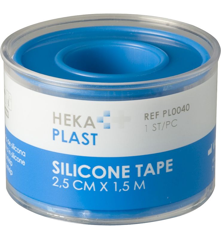 Foto van Heka plast silicone tape 2.5cmx1.5cm