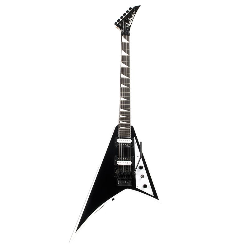 Foto van Jackson js32 rhoads floyd rose black w. white bevels