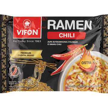 Foto van Vifon ramen chili flavour instant noodle soup (hot) 80g bij jumbo