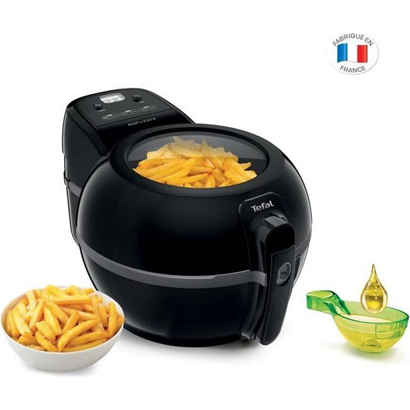 Foto van Tefal fz722815 actifry extra, olievrije friteuse 1,2 kg, automatische roerpeddel, geurloos, familie