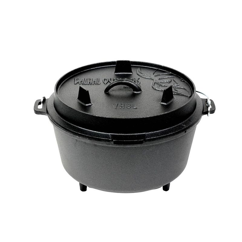 Foto van Valhal dutch oven braadpan gietijzer 8 liter