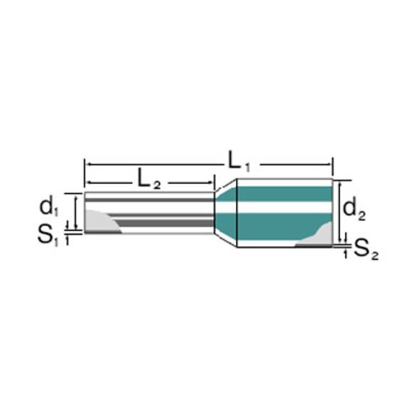 Foto van Weidmüller 0409700000 adereindhulzen 1 mm² deels geïsoleerd geel 500 stuk(s)