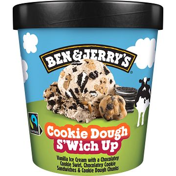 Foto van Ben & jerry'ss ijs cookie dough s'swich up pint 465ml bij jumbo