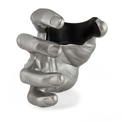 Foto van Guitargrip male hand silver right gitaarhanger