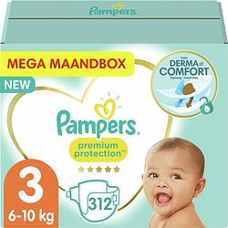 Foto van Pampers - premium protection - maat 3 - mega maandbox - 312 luiers