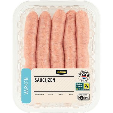 Foto van Jumbo varken chipolataworst 5 stuks 250g